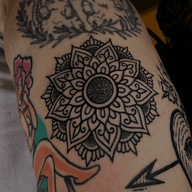 Mandala Sunflower Tattoo