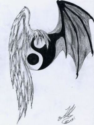 Yin yang demon angel