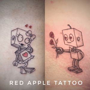 Robotic Love Tattoo