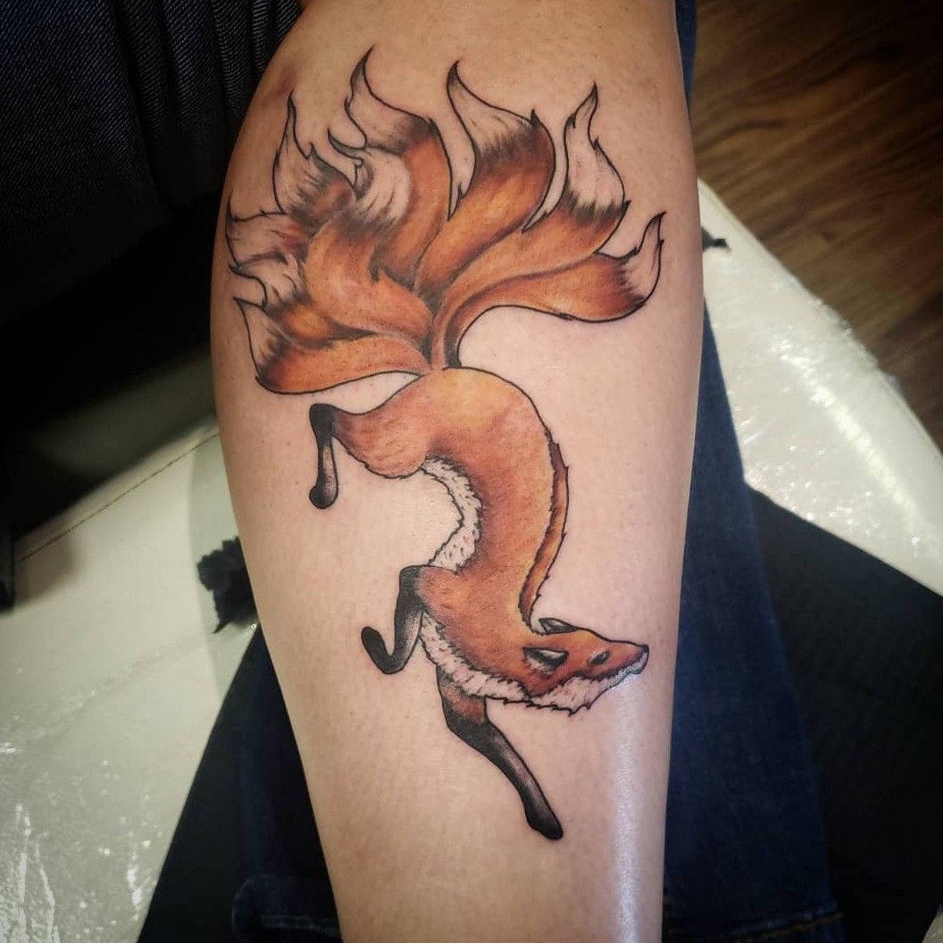 Tattoo uploaded by Arang Eleven  Nine tailed fox  Tattoodo