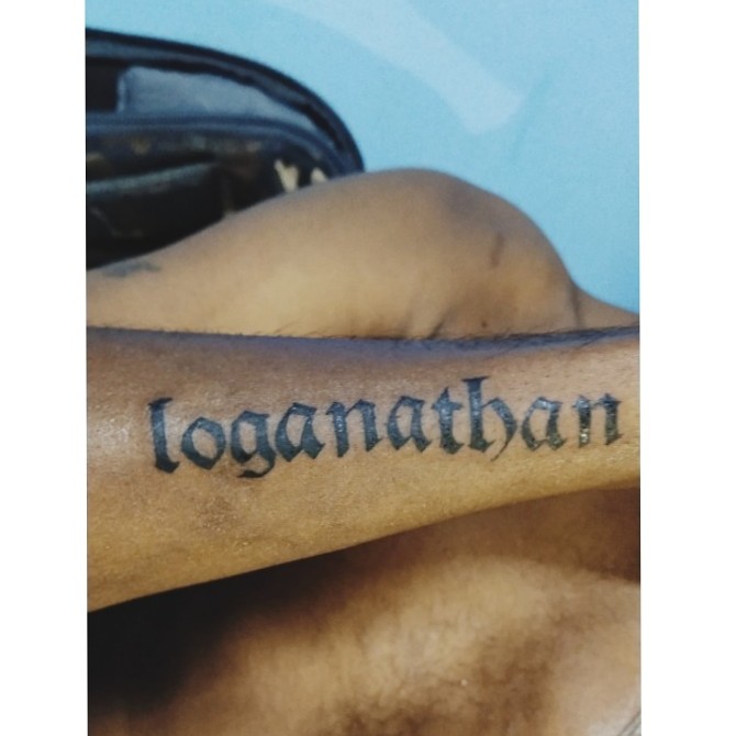 Namrata forearm tattoo Inked Mahesh Babu Sitara Gautam names