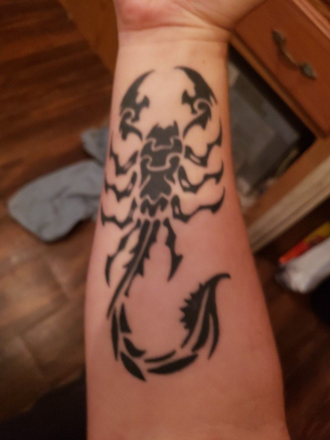 Second Life Marketplace - Tribal Scorpion Chest Tattoo