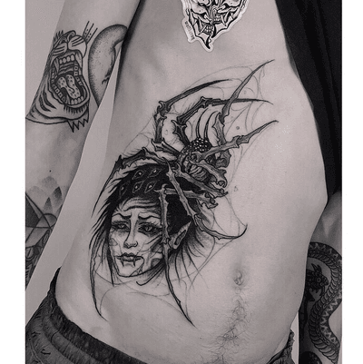 Warped hanya. Instagram @wulfbaron #blackmagic #deathmetal #dotwork #anime #etching #england #london #dotworktattoo #tttism #darkartists #uktta #grind #spidertattoo #stabmegod #illustration #black #japanesetattoo #death #btattooing #love #parloiruk #contemporaryart #ttt #monster #ignorantstyletattoo #streetstyle #blackmetal #onlythedarkest #blackworkerssubmission #blackandgreytattoo