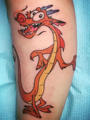 Mushu on the calf 