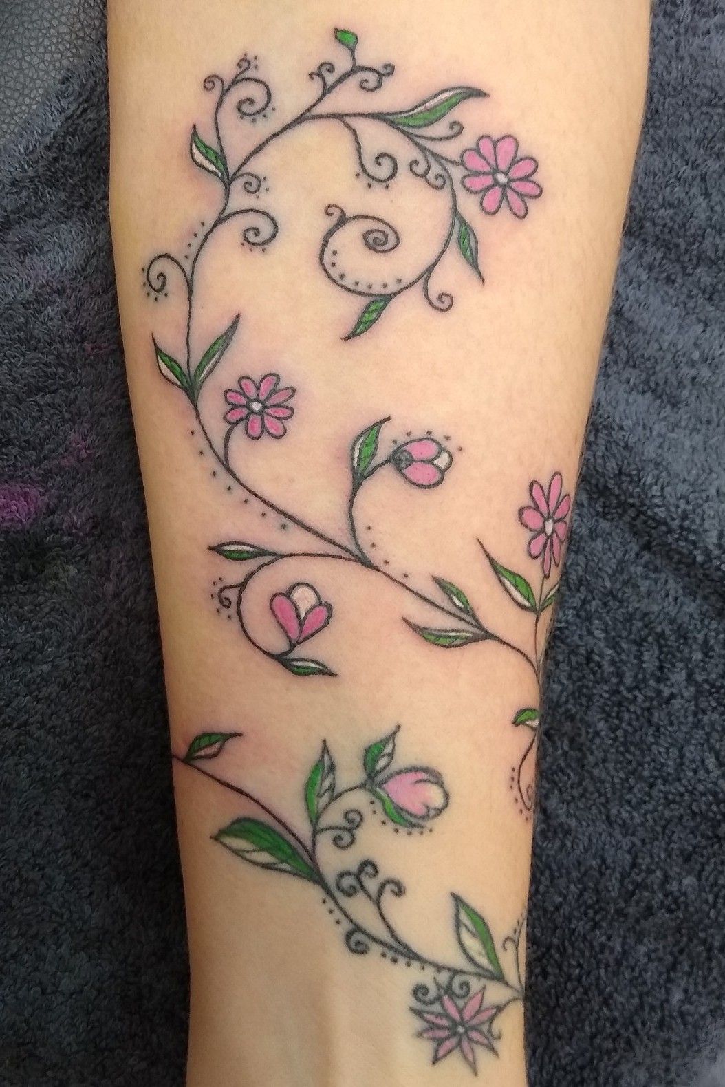 flower vine tattoo sketches