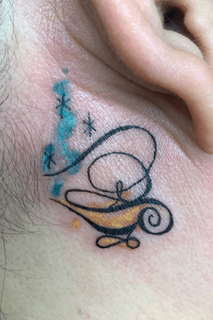 #Disney Tattoo #Aladdin. Sweet little behind the ear