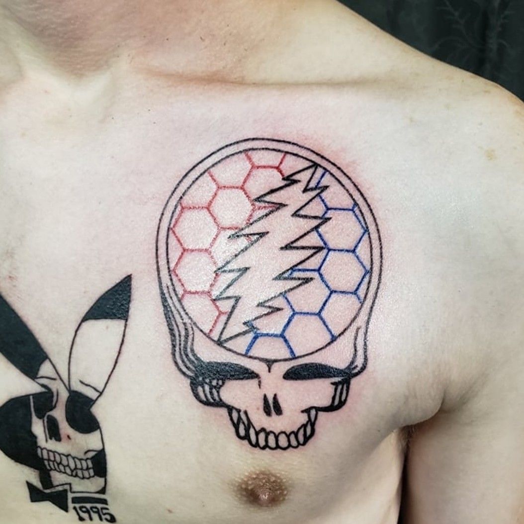 Grateful Dead  Steal Your Face Temporary Tattoo