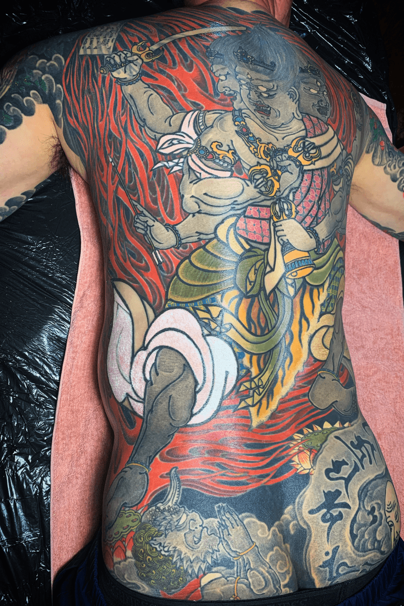 Tattoo Uploaded By Kensho Traditional Japanese Tattoo All Shade And Color By Tebori In Progress Kongo Yasha Myoo 筋彫り マシン 色 暈し 手彫り 金剛夜叉明王 Kurosumitattooink Kurosumi Kurosumiink Kurosumitattooink Dermalizepro