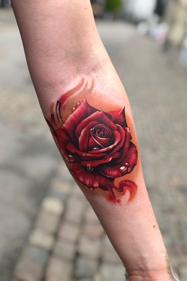 #color #rose #real #realisme #armtattoo