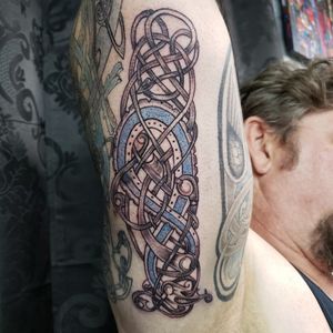 Celtic knotwork serpent 