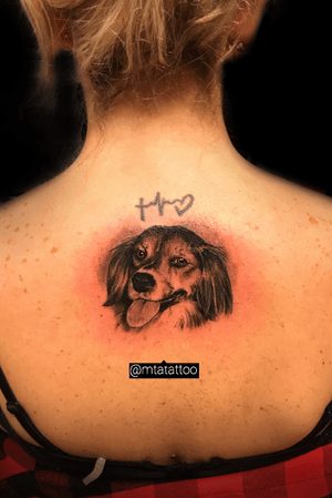 Mini dog portrait tattoo 