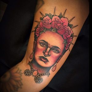 Frida Kahlo by Stacy at High Fever Tattoo Oslo 
