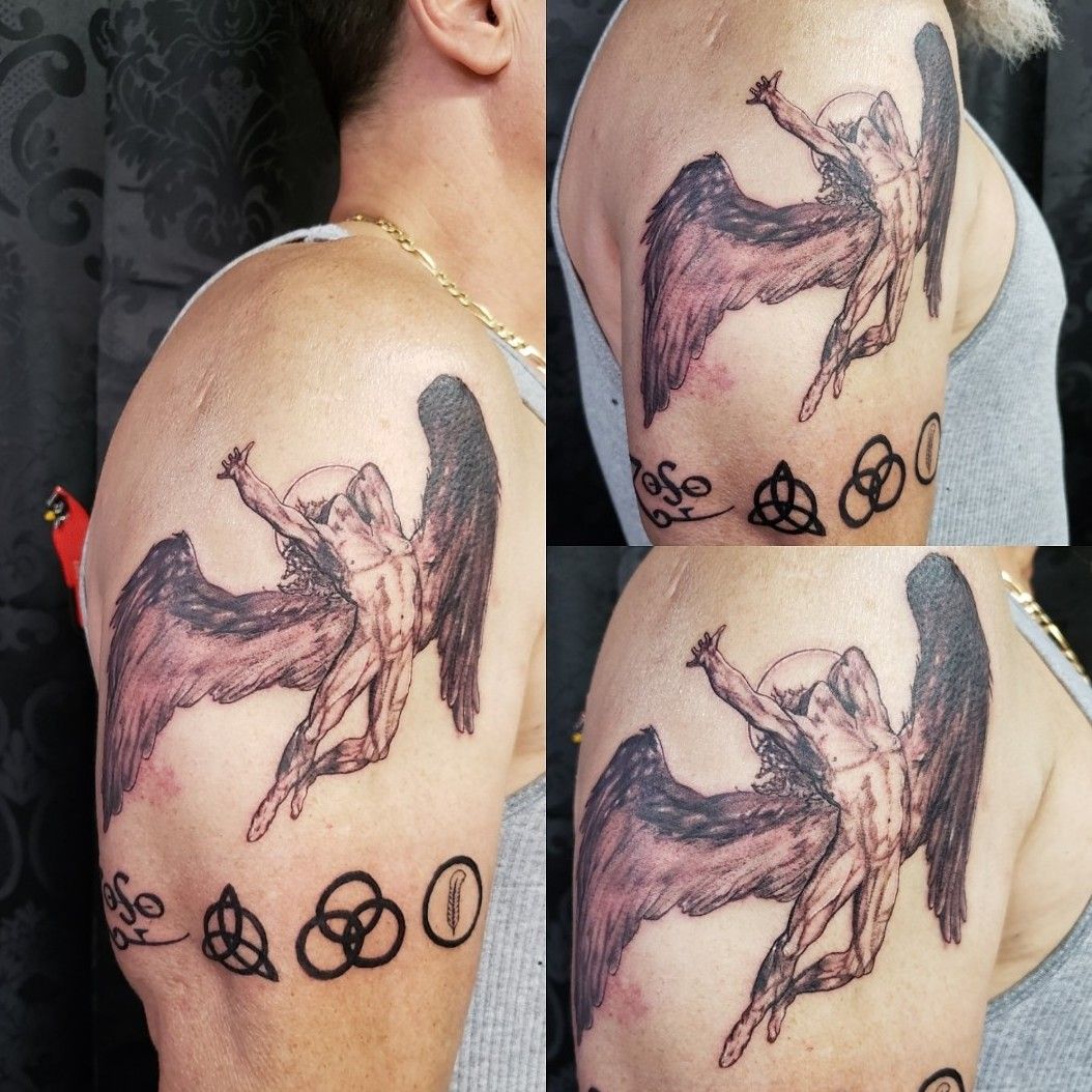 Led Zeppelin symbols done by Logan shermeyer at colley ave Tattoo in  norfolk VA  rtattoos