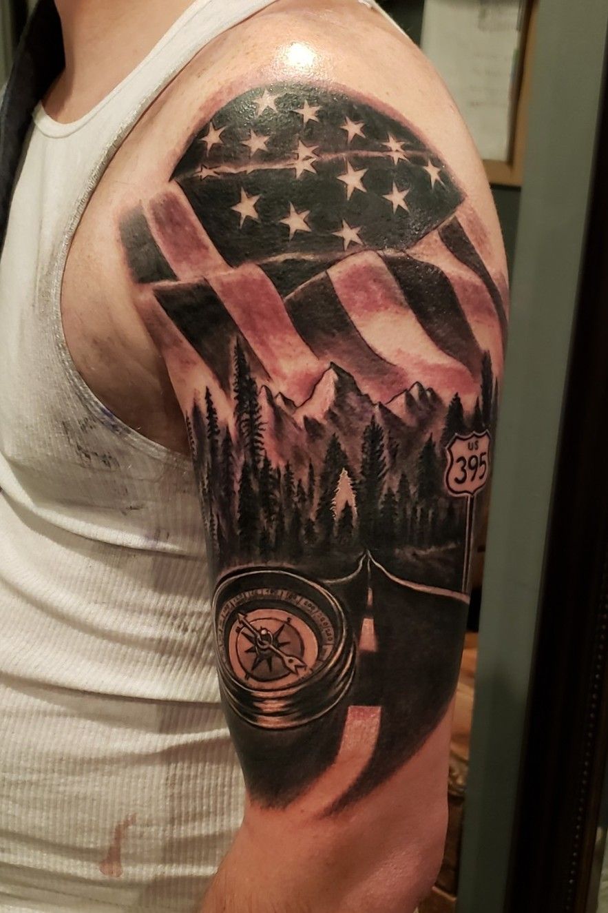 Some recent American flag pieces  Sammies Tattoo Studio  Facebook