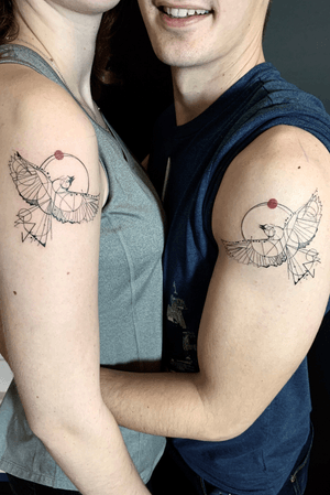 Geometric bird tattoos by @fill_tatt on Instagram ! Resident artist of Black and Blue Tattoo.                Email: filiptatt@gmail.com  Hourly rate: $300