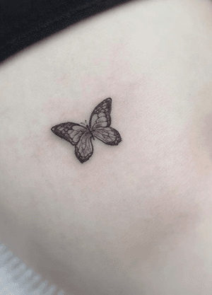 Butterfly I got after a traumatising experience, in memory of someone. I actually don’t like the placement of this tattoo it moves weirdly with my body. I’d like to find an artist that can help me place tattoos and build tattoos around the places. 