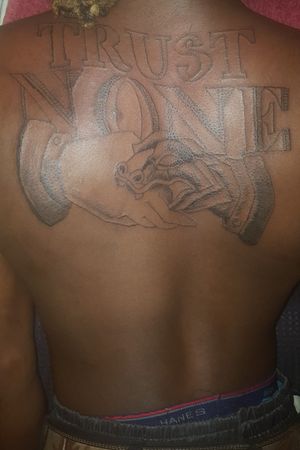 Trust no one. Inked and locced by ME. 