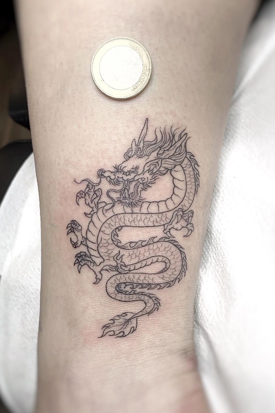 Small Chinese Dragon Tattoo