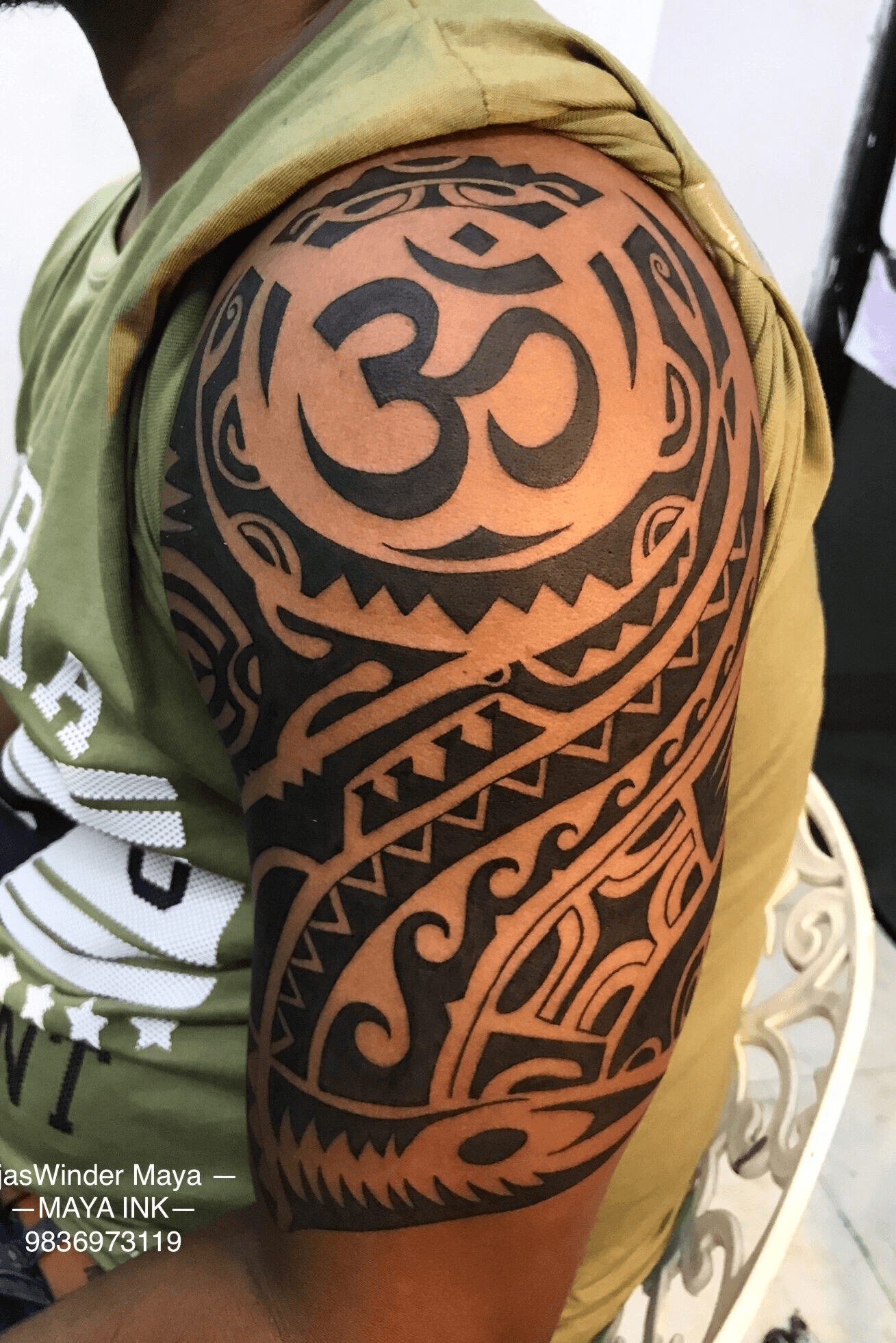 Maori Half Sleeve Tattoo For Men
