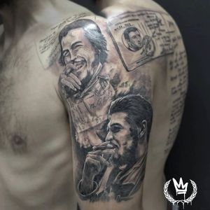 Ernesto "El che" Guevara ✊😤⭐ . . . #che #argentino #arg #cba #guevara #cuba #hastalavictoria #libre #libertad #guerrillero #doctor #cartaamishijos #carnet #postal #habano #tats #tattoo #tatuaje #tattuagen #tattoolife #tattuaggi #grises #cinsa #gray