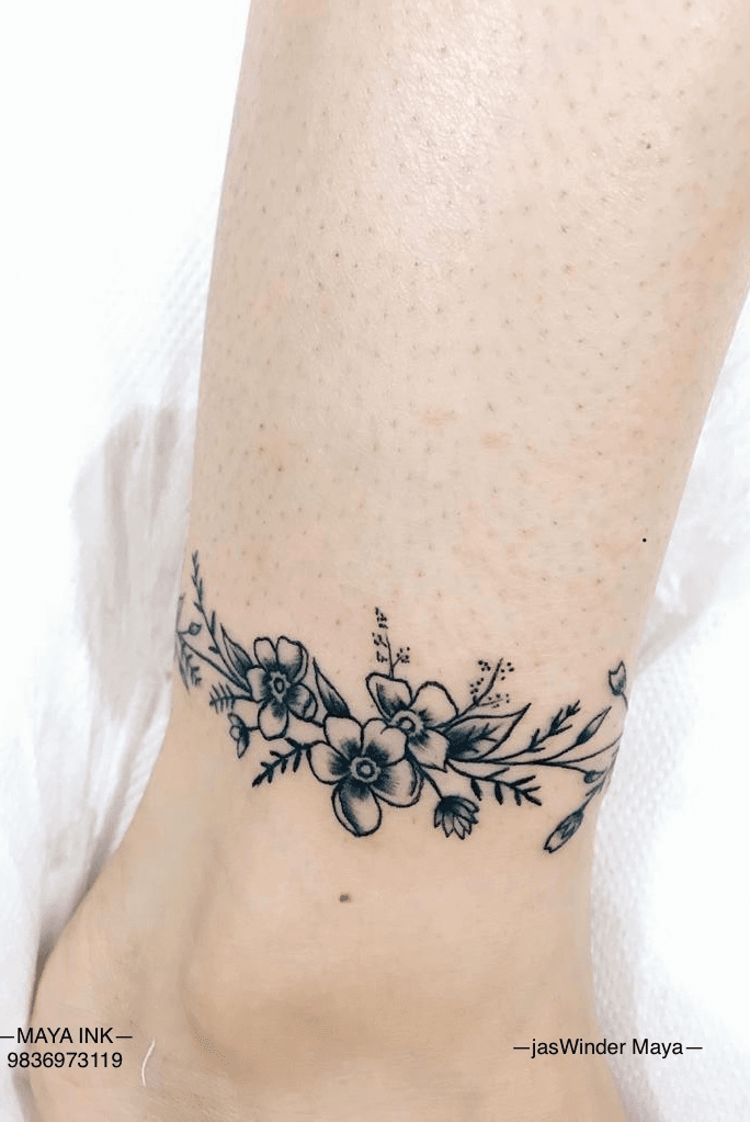 Tattoo uploaded by Maya INK Tattoo studio  Anklet tattoo  Tattoodo