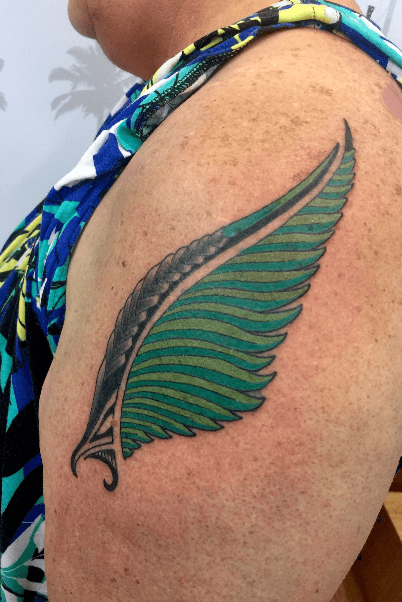 Silver fern tattoo