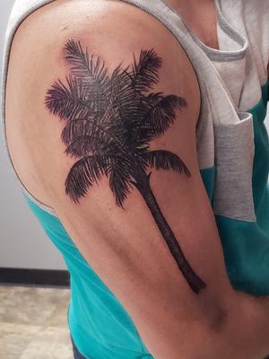 My palm tree tattoo, love it