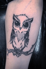 #blackandgrey #owl #cutetattoo