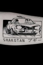 Japan car tattoo shakotan