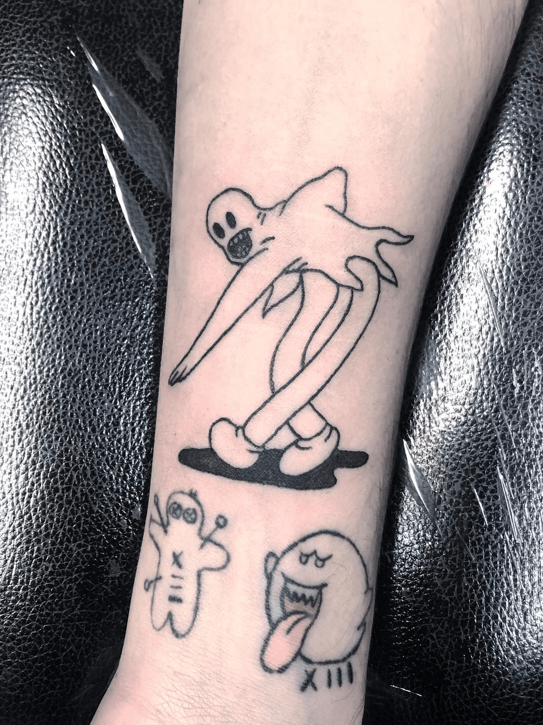 First tattoo ode to my love of rotoscopic animation and Halloween Done by  Lorena SkunkRocker  Borderline Ink Gold Coast AUS  rtattoos