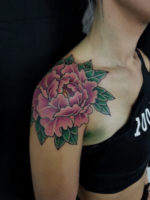 Peony flower  -Traditional Japanese Tattoo-