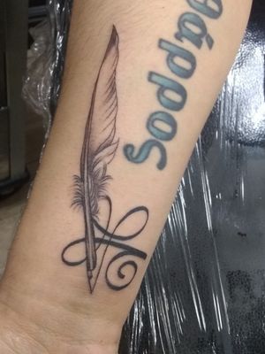 Feather pen Tattoo!
