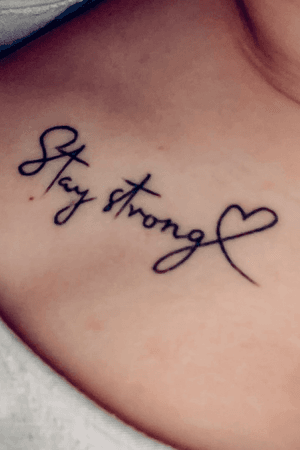 A Relationship has broken, i was very sad. This tattoo always shows me that I should stay strong no matter what happens.