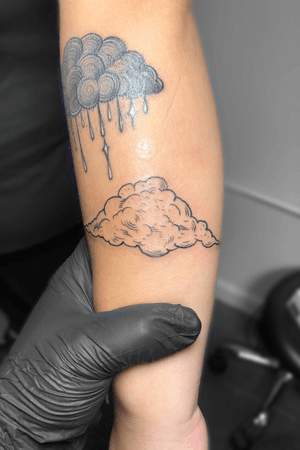 Cloud Tattoo #tattoo #tattoos #tattooing #brooklyn #queens #newyork #nyc  #cute #love #picoftheday #tattooed #fall #newyorktattoo #blackwork #blacktattoo #tattooideas #tattoostyle #tattooartist #tattooist #tattooer #cloud #cloudtattoo