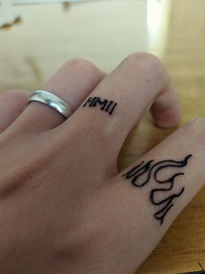 📍 Finger Tattoo #minimaltattoo 