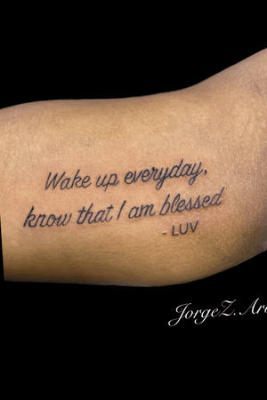 Quote tattoo 