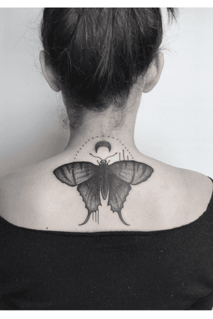 Butterfly cover up tattoo, done at @studio_ocre