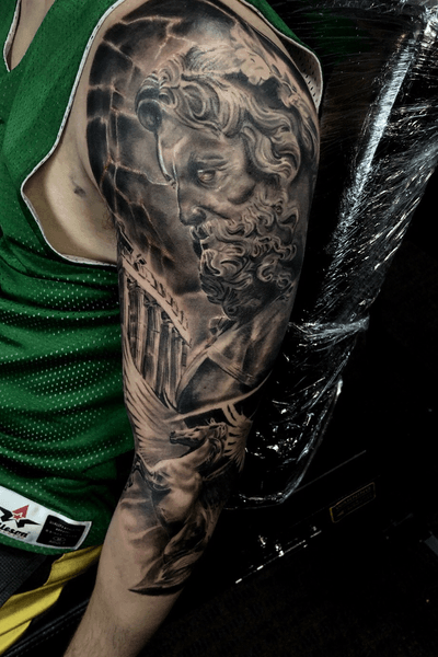 #blackandgrey #sleeve #ink #tattoo #alanramirez 