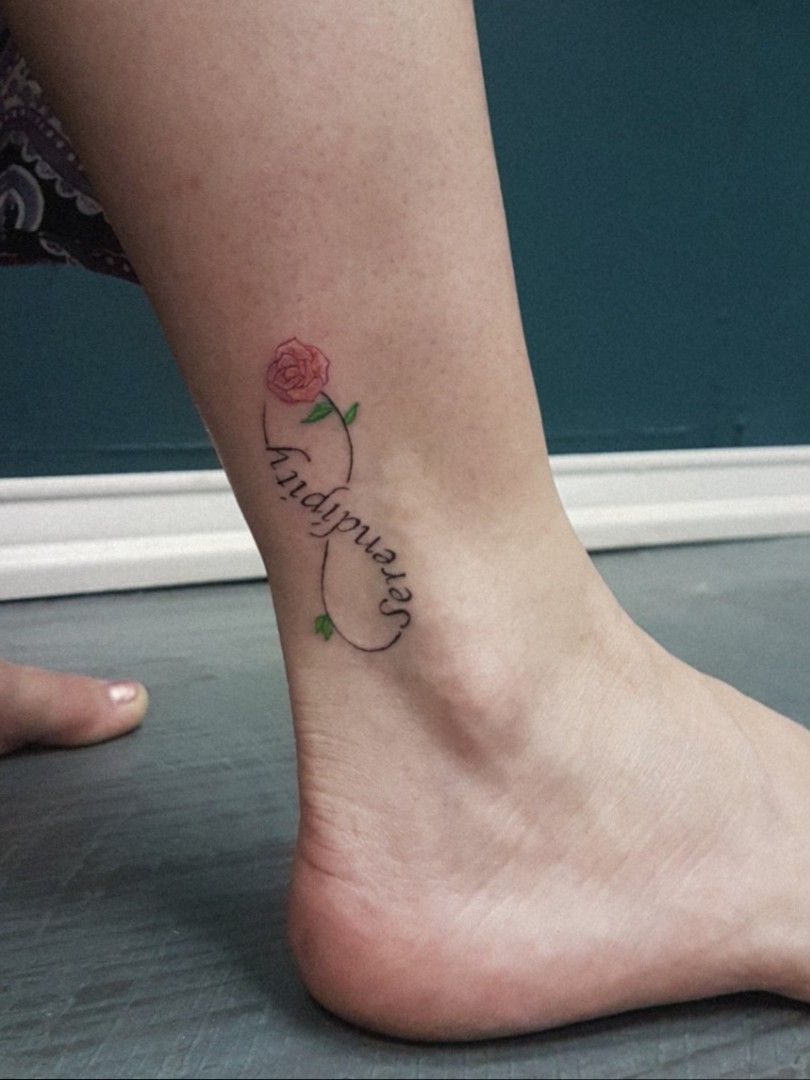 serendipity foot tattoo