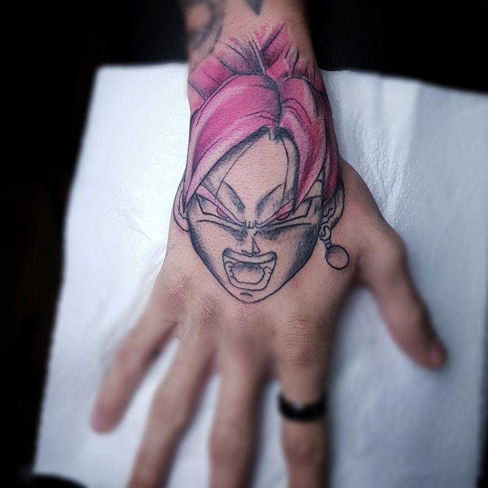 Goku Rose tattoo Another piece added to my dragonball villain sleeve   rdbz