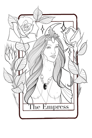 Tarot card design available to be tattooed #tattooidea #tattoodesign #tarotcard #tarotcardtattoo #theempress