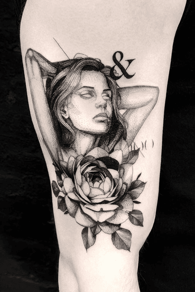 #tattoodesign #tattooflash #tattoodo #tattoos #blackwork #tattooidea #detailed #detail #singleneedle #rose #floral #sculpture #contemporary #portrait #blackansgrey #blackwork #dotwork 