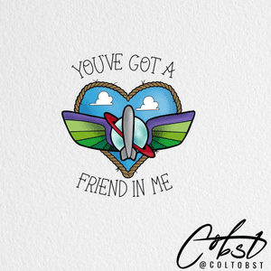You got a friend in me - woody and buddy tattoo design ! MessGe me for details 