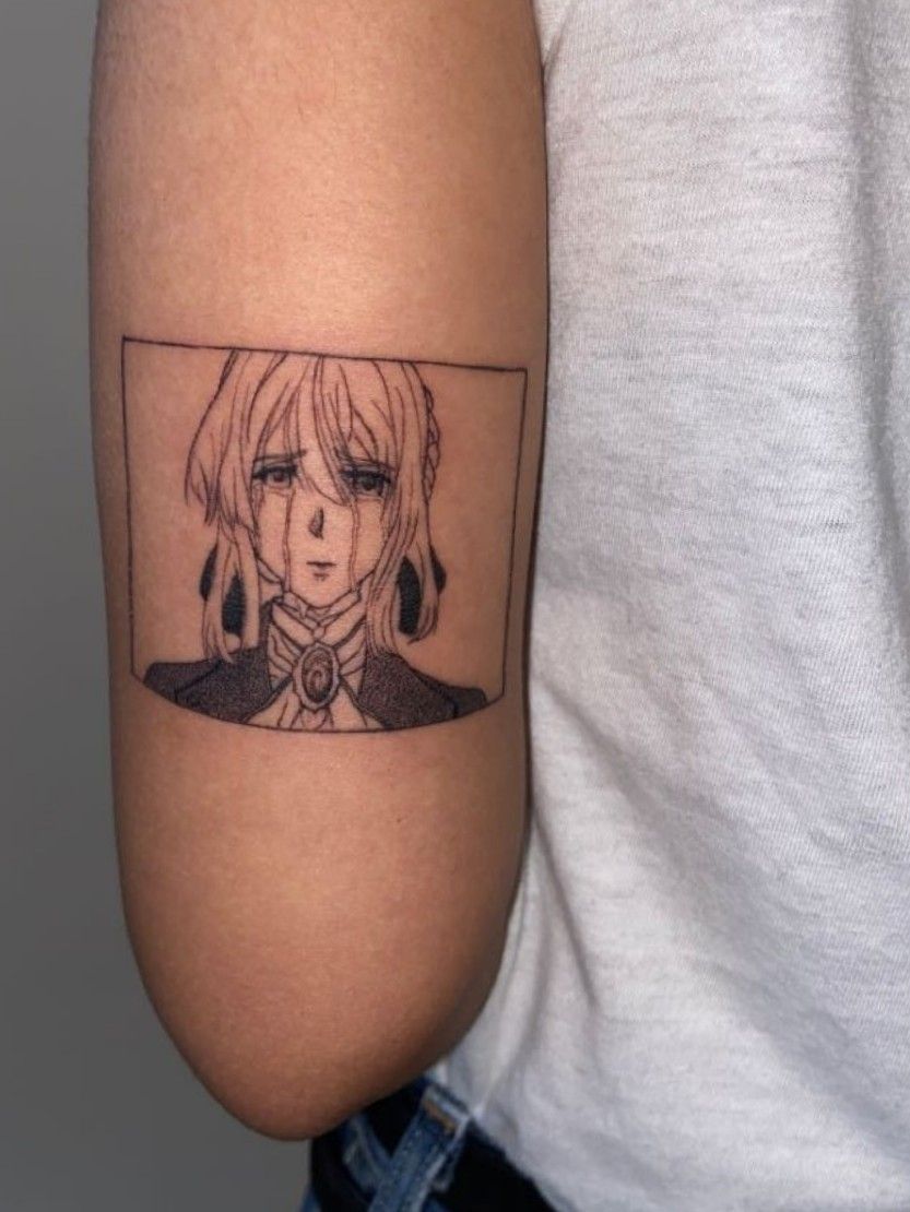 My first anime tattoo After I saw Violet Evergarden I knew I wanted her  tattooed on me  rVioletEvergarden