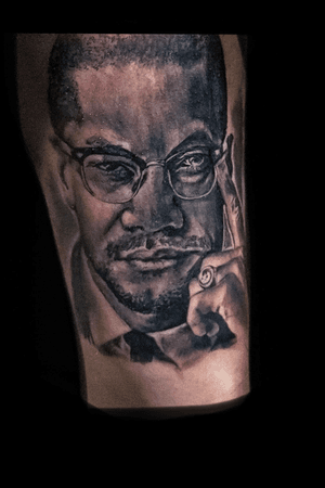 Malcolm X portrait 