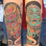 Chinese guardian lions! One healed one fresh 