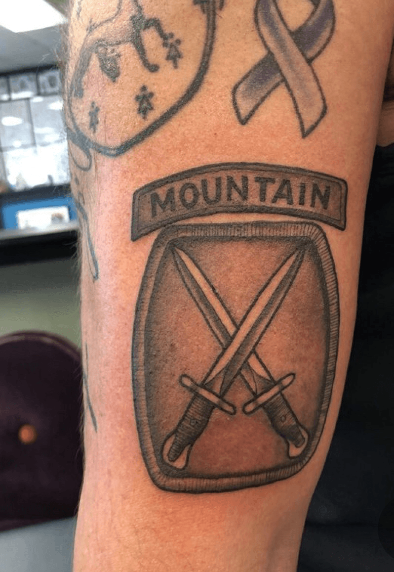Tattoo uploaded by Rodney Brick  Tribute to my 10th mountain days   Tattoodo