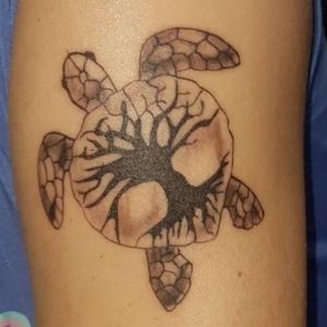 First tattoo, little turtle.
