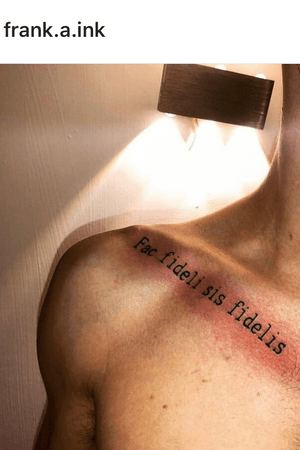 Fac fideli sis fidelis #tattoo #datwork #tattooartist ✍🏼 instagram: frank.a.ink