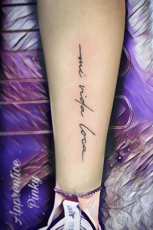Mi vida loca tattoo  Tattoo fonts La ink tattoos Neck tattoo